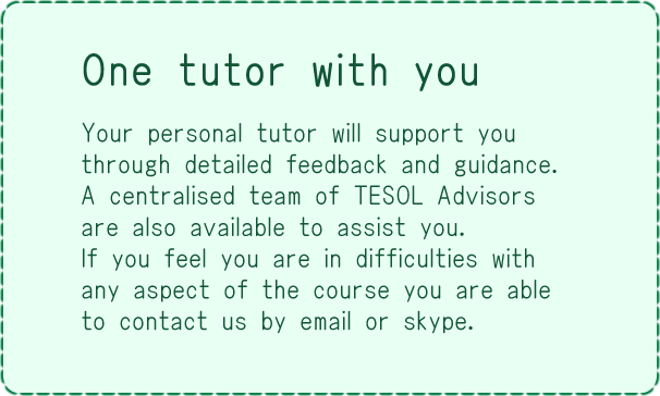 Your personal tutor will support you.
